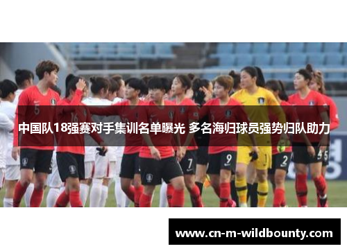 中国队18强赛对手集训名单曝光 多名海归球员强势归队助力