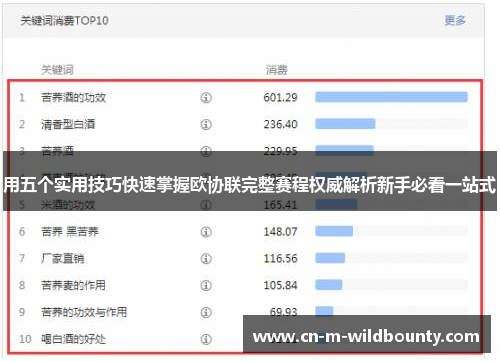 用五个实用技巧快速掌握欧协联完整赛程权威解析新手必看一站式